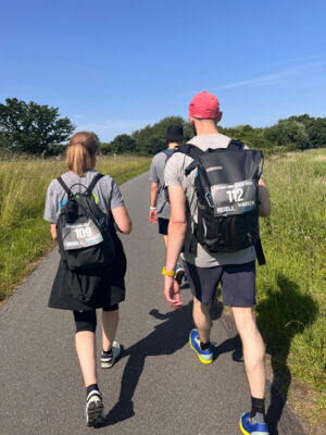 Das Team in Rückenansicht