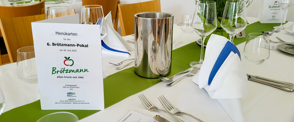 Gedeckter Tisch beim Brötzmannpokal