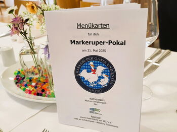 Speisekarte beim Markeruper Pokal